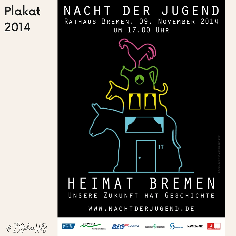 Plakat der Nacht der Jugend 2014