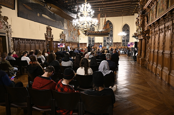 Blick in die Obere Rathaushalle während der diesjährigen Nacht der Jugend